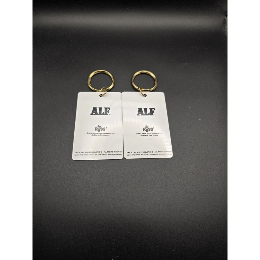 Vintage 1987 ALF Keychains Alien Productions Russ 